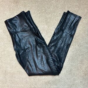 Spanx Moto Faux Leather Leggings